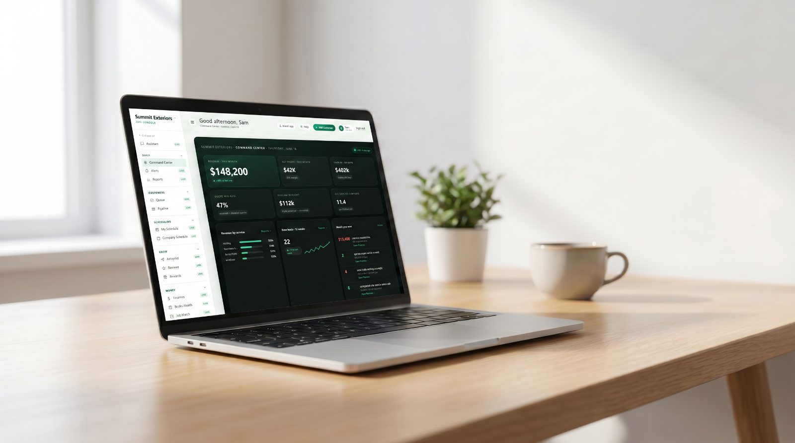 SagiFlo — Your whole business, one glance